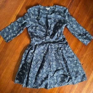 Long sleeve fit and flair dress